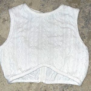 White Crop Top